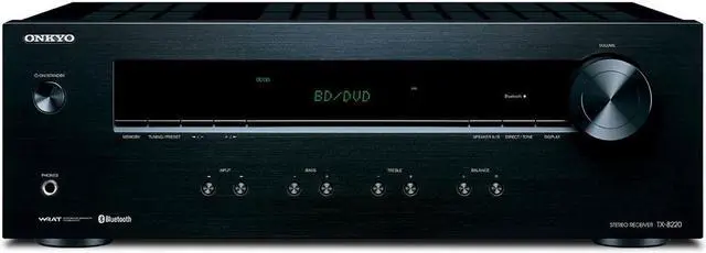 Alt view image 14 of 18 - Onkyo TX-8220 Analog Home Audio/Video Stereo Receiver (Black)
