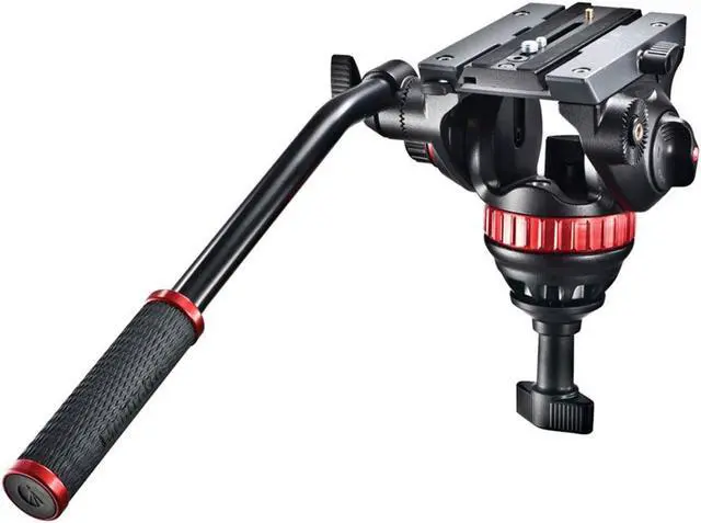 Alt view image 10 of 14 - Manfrotto Professional Fluid Video System/Aluminum /Ground Spreader MVH502A w/54