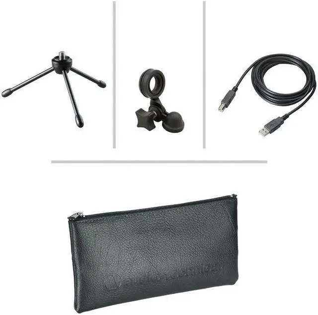 Alt view image 18 of 20 - Audio-Technica AT2020USB+ Cardioid Condenser USB Microphone