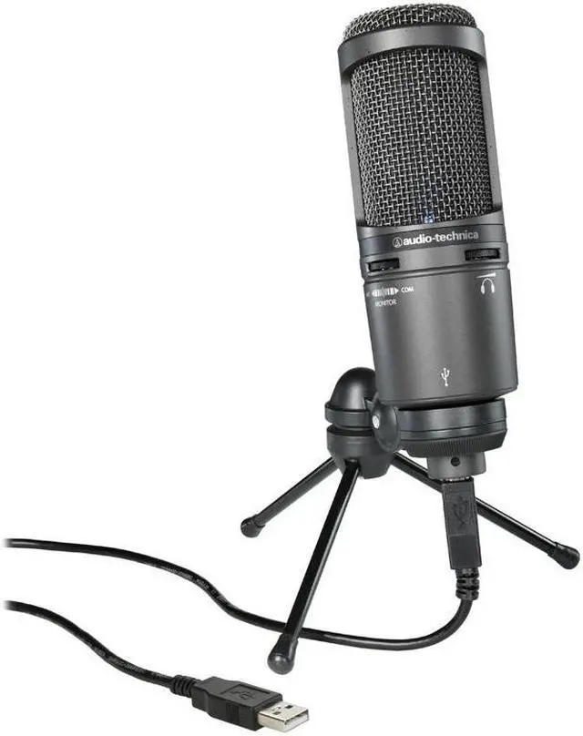 Alt view image 16 of 20 - Audio-Technica AT2020USB+ Cardioid Condenser USB Microphone