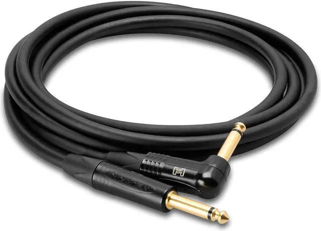Main image of Hosa 30' Straight 1/4" Male to Right Angle 1/4" Plug Male Edge Guitar Cable