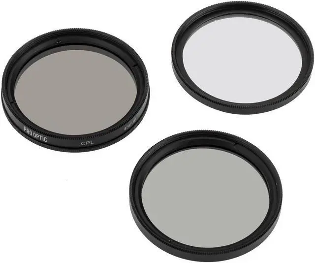 Alt view image 2 of 5 - ProOPTIC 43mm Digital Essentials Filter Kit with UV/CPL/ND2 Filters and Pouch