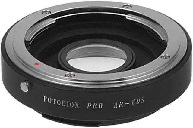 Main image of Fotodiox Pro Mount Adapter with 1.4x Multi-Coated Focusing Correction Lens for Konica AR Lens to Canon EOS EF-Mount Camera, No Focus Confirmation Chip