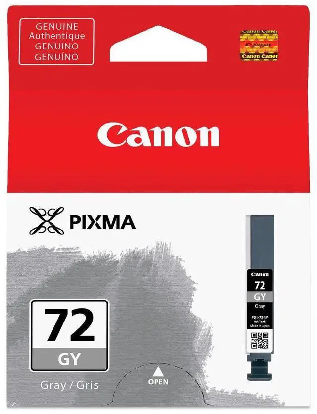 Alt view image 3 of 6 - Canon PGI-72GY Gray Ink Tank, 2-Pack