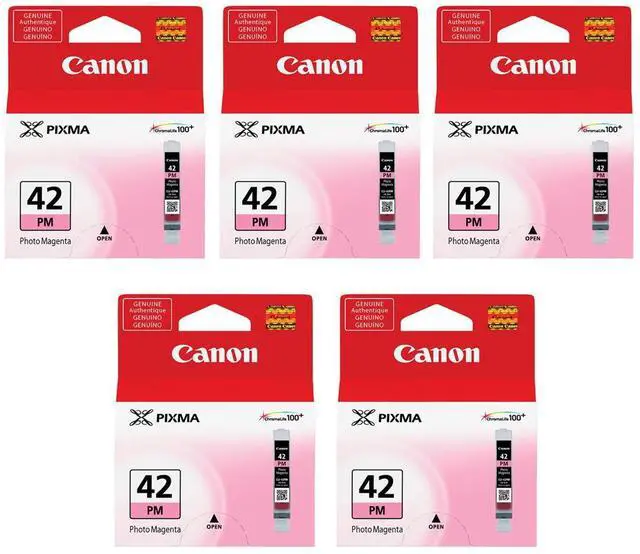 Main image of Canon CLI-42 Photo Magenta Ink Cartridge for Pixma PRO-100 Inkjet Photo Printer, 5-Pack