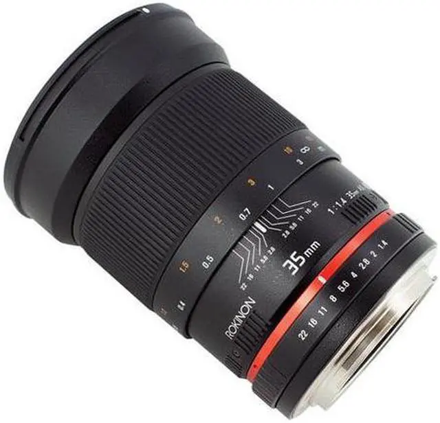 Alt view image 10 of 11 - Rokinon 35mm f/1.4 Wide Angle Lens w/ Automatic Chip for Nikon DSLR Cameras - RK35MAFN