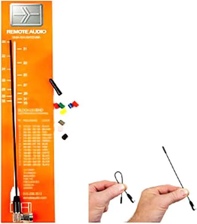 Alt view image 2 of 2 - Remote Audio Miracle Whip UHF Antenna Kit with SMA Right Angle Connector