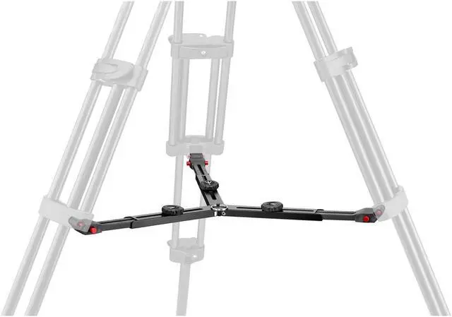 Alt view image 7 of 7 - Manfrotto Carbon Fiber Twin Leg Video Tripod, Mid-Level Spreader, 100/75mm Bowl