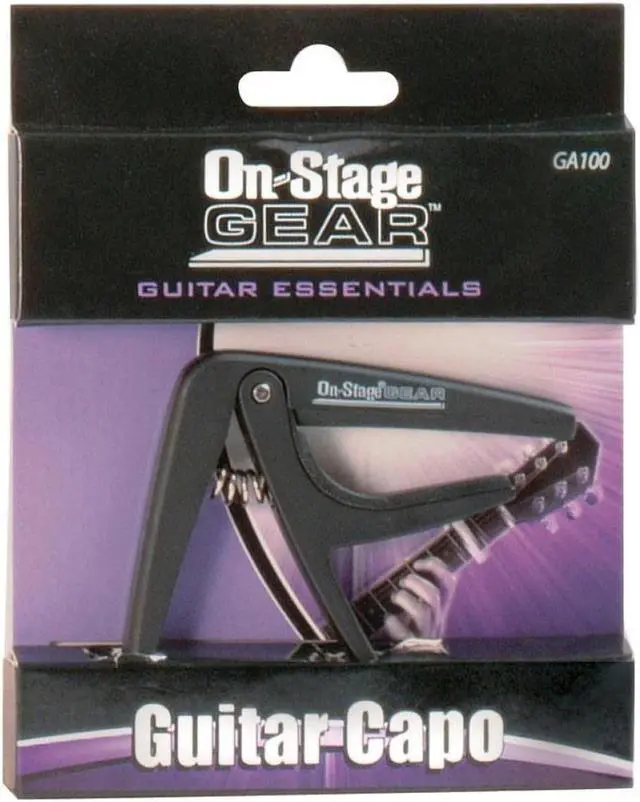Alt view image 7 of 10 - On-Stage GA100 Guitar Capo, Black