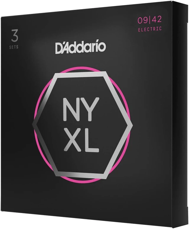 Alt view image 3 of 7 - D'Addario NYXL0942 Super-Light 3-Pack Electric Guitar Strings