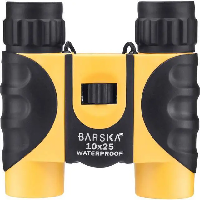 Alt view image 2 of 4 - Barska 10x25 Colorado Series Waterproof Roof Prism Binocular with 5.8 Degree Angle of View, Yellow/Black