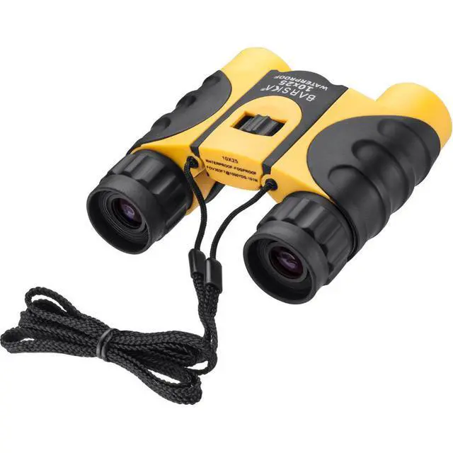 Alt view image 3 of 4 - Barska 10x25 Colorado Series Waterproof Roof Prism Binocular with 5.8 Degree Angle of View, Yellow/Black