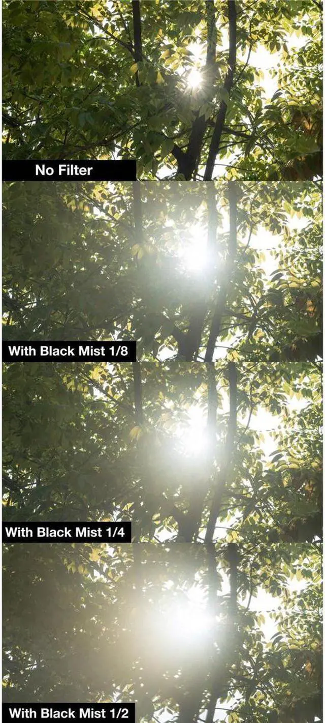 Alt view image 5 of 14 - NiSi 82mm Circular Black Mist 1/2 Filter #NIR-82-BLKMIST50