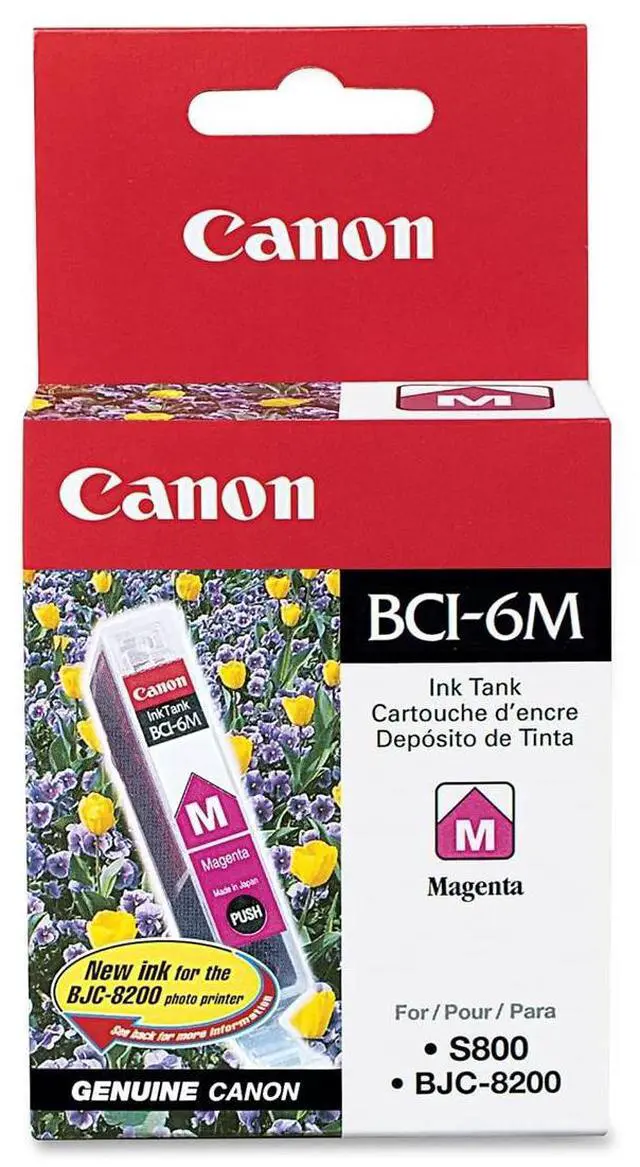Alt view image 2 of 2 - Canon 2 Pack BCI-6 Magenta Ink Tank for PIXMA iP, MP Series, i Series, S Series Printers, and BJC 8200 Printer