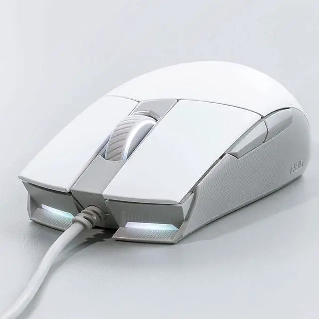 Alt view image 2 of 16 - ASUS ROG Strix Impact II Moonlight White Gaming Mouse #P516ROGSTRIXIMPACTIIML