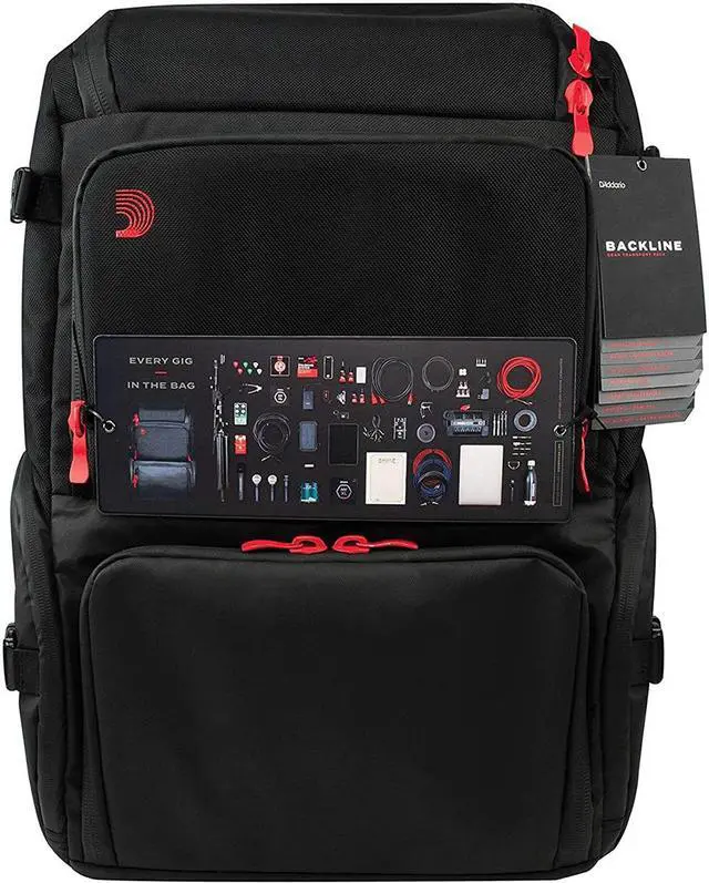 Alt view image 5 of 7 - D'Addario Backline Gear Transport Backpack