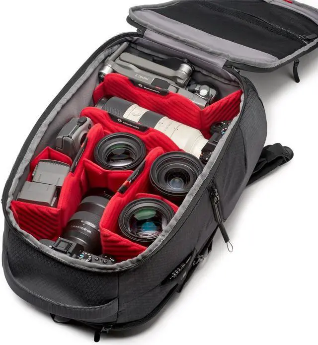 Alt view image 2 of 7 - Manfrotto Pro Light Frontloader Backpack for Pro CSC/DSLR Camera, Medium, Black