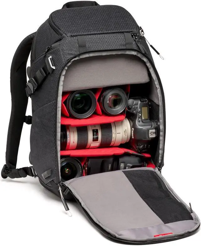 Alt view image 2 of 7 - Manfrotto Pro Light Multiloader Backpack, Pro CSC/DSLR/Modular CC, Medium, Black