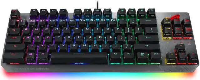 Alt view image 4 of 13 - ASUS X802 ROG Strix Scope NX TKL 80% Gaming Keyboard with ROG NX Brown Tactile Mechanical Switches