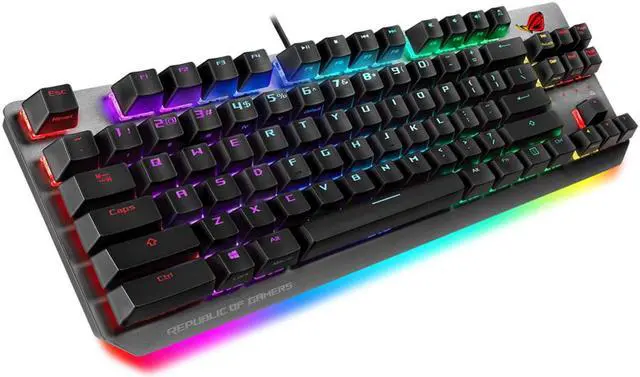 Alt view image 5 of 13 - ASUS X802 ROG Strix Scope NX TKL 80% Gaming Keyboard with ROG NX Brown Tactile Mechanical Switches