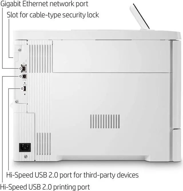 Alt view image 8 of 17 - HP LaserJet Enterprise M555 M555dn Desktop Laser Printer Color 7ZU78ABGJ