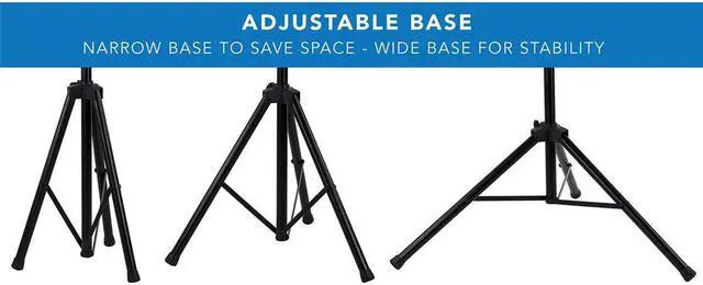 Alt view image 11 of 18 - Mount-It! Tripod Portable TV Stand | Fits 40-70 Inch TVs