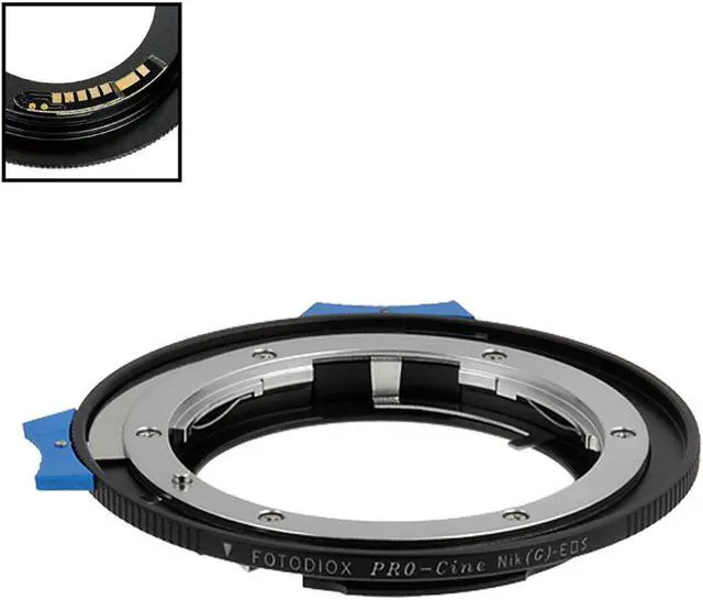 Alt view image 4 of 5 - fotodiox pro lens mount adapter compatible with nikon nikkor f mount g-type d/slr lens to canon eos (ef/ef-s) mount dslr camera