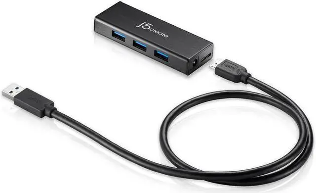 Alt view image 9 of 15 - j5create USB 3.0 4-Port HUB