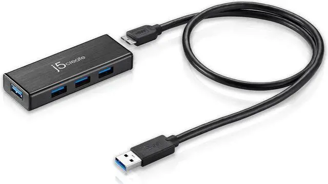 Alt view image 10 of 15 - j5create USB 3.0 4-Port HUB