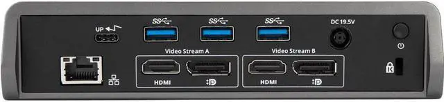 Alt view image 20 of 20 - Targus USB-C Universal DV4K Docking Station with Power - DOCK180USZ