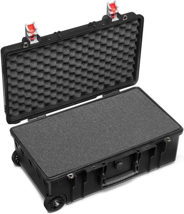 Alt view image 2 of 7 - Manfrotto Pro Light Reloader Tough-55 High Lid Carry-On Camera Roller Bag, Black