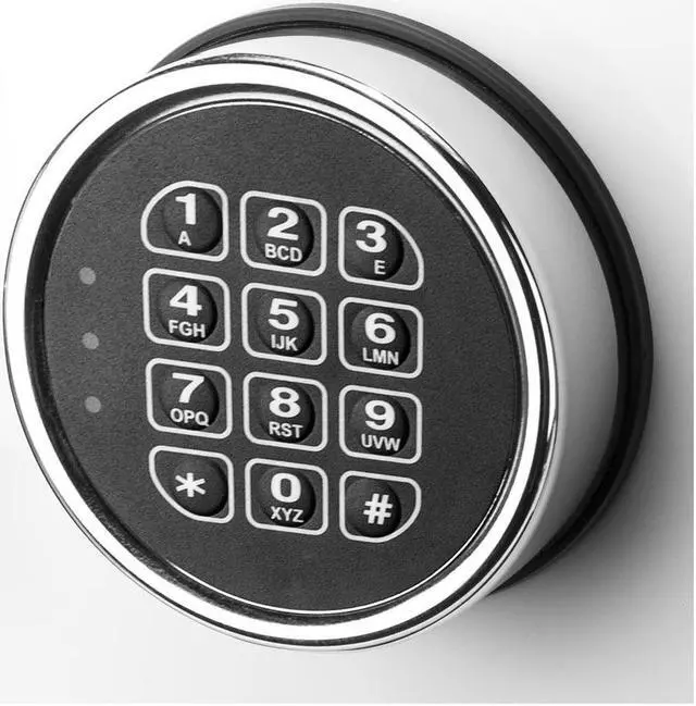 Alt view image 10 of 13 - White Keypad Jewelry Safe Tan Interior