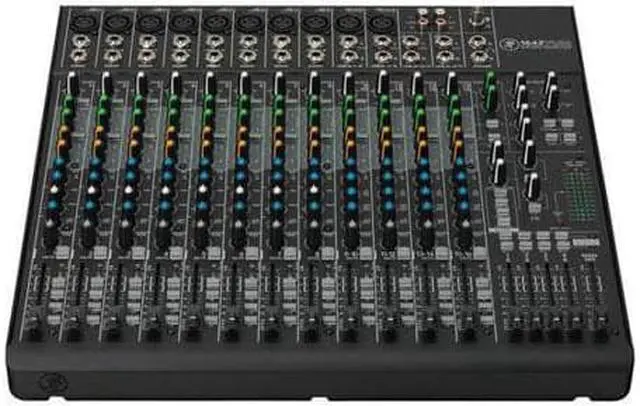 Alt view image 2 of 6 - Mackie 1642VLZ4 16-Channel Compact 4-Bus Analog Mixer, Bundle with TAPH100 Headphones and 4x 25' 3-Pin XLR Microphone Cable
