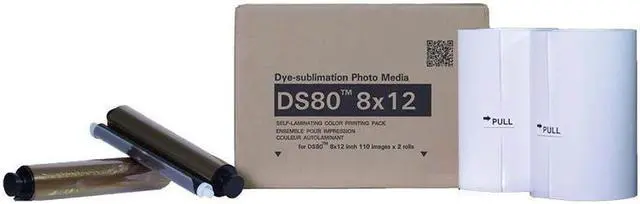 Alt view image 2 of 2 - DNP 2x DS80 8x12" Dyesub Printer Media Kit, 220 Glossy Prints #DS808X12 2