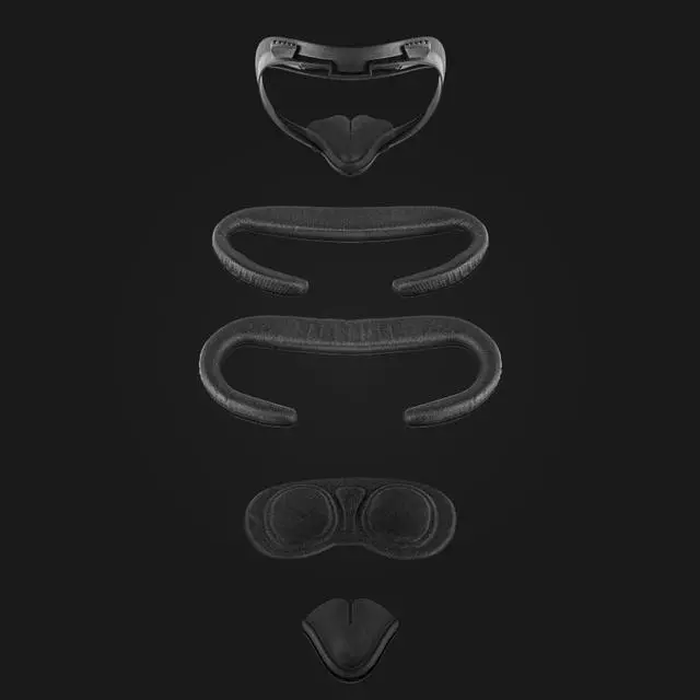 Alt view image 4 of 7 - Rebuff Reality Face Foam Upgrade Set for Quest 2, Black #WLPUFC2BLK