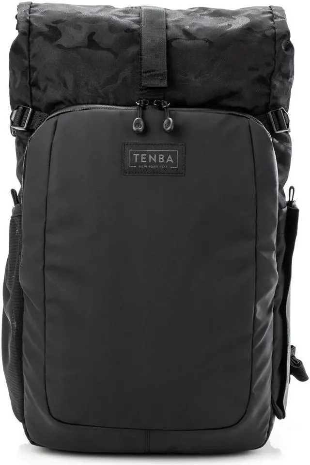 Alt view image 8 of 15 - Tenba Fulton v2 14L All Weather Camera & Lens Backpack Black/Black Camo 637-735