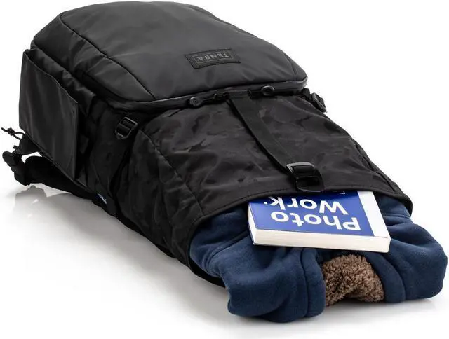 Alt view image 12 of 15 - Tenba Fulton v2 14L All Weather Camera & Lens Backpack Black/Black Camo 637-735