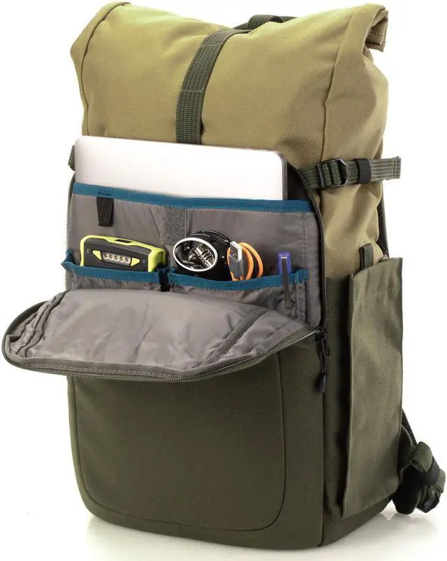 Alt view image 9 of 14 - Tenba 637-734 Fulton V2 14L Backpack Tan/Olive