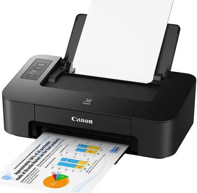 Alt view image 5 of 5 - Canon PIXMA TS202 Inkjet Printer with PG-243 Black, CL-244 Color Ink Cartridges