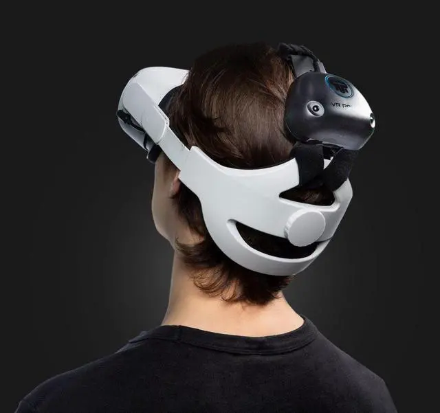 Alt view image 3 of 6 - Rebuff Reality Head Strap for Oculus Quest 2, White #WLEHS1WHT