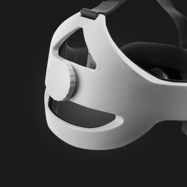Alt view image 5 of 6 - Rebuff Reality Head Strap for Oculus Quest 2, White #WLEHS1WHT