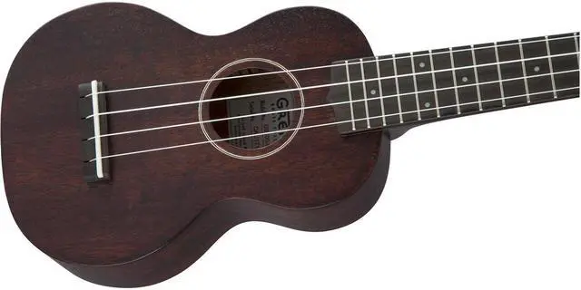 Alt view image 7 of 7 - Gretsch G9100-L Soprano Long-Neck Ukulele with Gig Bag, Vintage Mahogany Stain