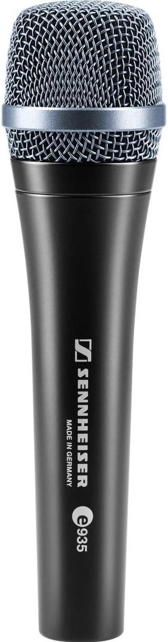 Alt view image 2 of 6 - Sennheiser e 935 Wired Pro Cardioid Dynamic Handheld Vocal Microphone with Clip - Bundle With 20' Heavy Duty 7mm Rubber XLR Microphone Cable, On-Stage ASWS58 Foam Windscreen