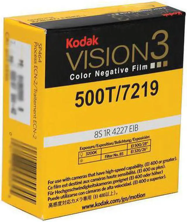 Main image of Kodak VISION3 500T/7219 Color Negative Motion Picture Film #1876580