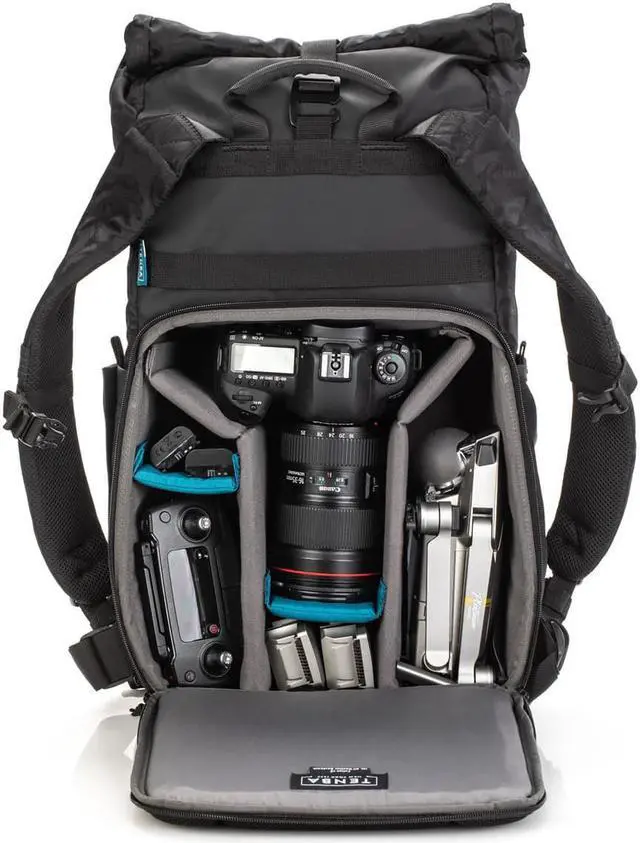 Alt view image 2 of 15 - Tenba Fulton V2 16L Backpack for Mirrorless or DSLR Camera, Black/Black Camo