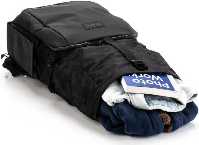 Alt view image 5 of 15 - Tenba Fulton V2 16L Backpack for Mirrorless or DSLR Camera, Black/Black Camo