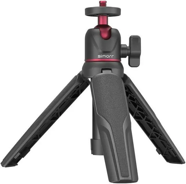 Alt view image 4 of 7 - SmallRig simorr Vigor VK-20 Vlog Tripod Kit with Single Cold-Shoe Phone Clamp, Kaimu Black