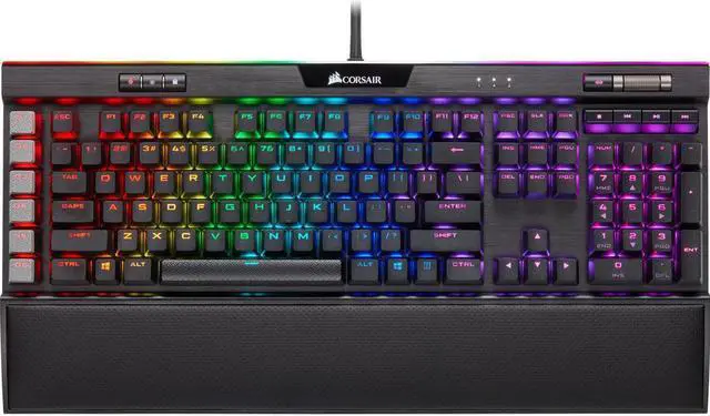 Alt view image 16 of 20 - Corsair K95 RGB Platinum XT Mechanical Gaming Keyboard, Backlit RGB LED, Cherry MX RGB Brown, Black