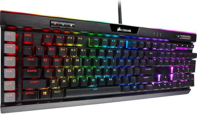 Alt view image 19 of 20 - Corsair K95 RGB Platinum XT Mechanical Gaming Keyboard, Backlit RGB LED, Cherry MX RGB Brown, Black