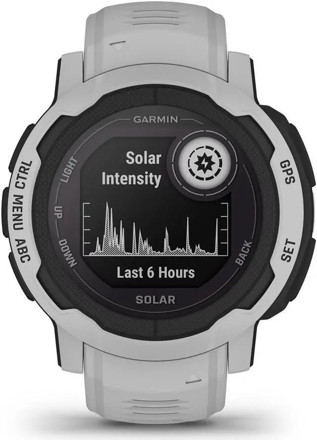 Alt view image 2 of 11 - Garmin Instinct 2 Solar Standard Edition 45mm Rugged GPS Smartwatch, Mist Gray